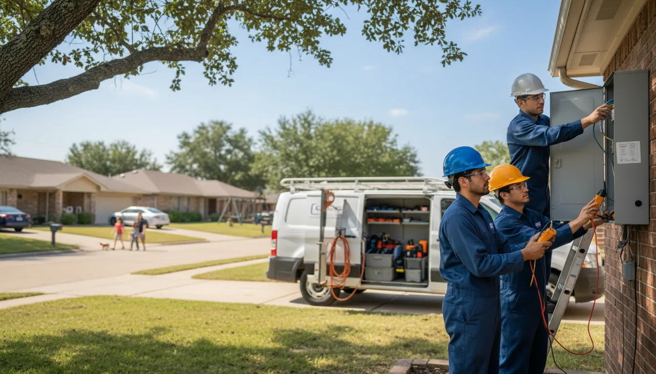 Certified electrician providing emergency electrical services in Paul, ID